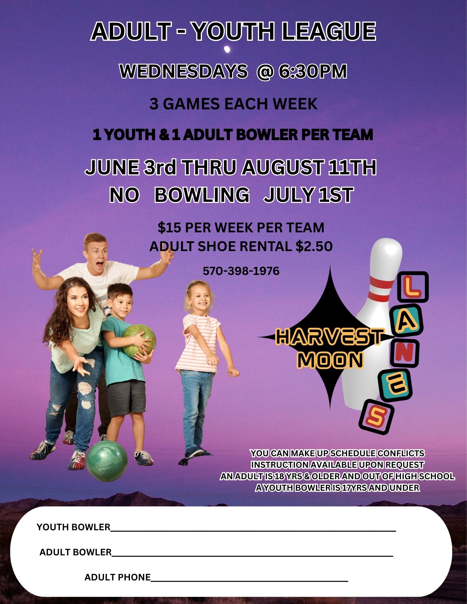 wednesday adult youth league